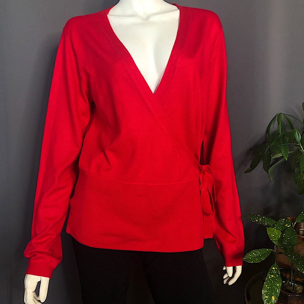 GREAT PLAINS Knit Wrap Top